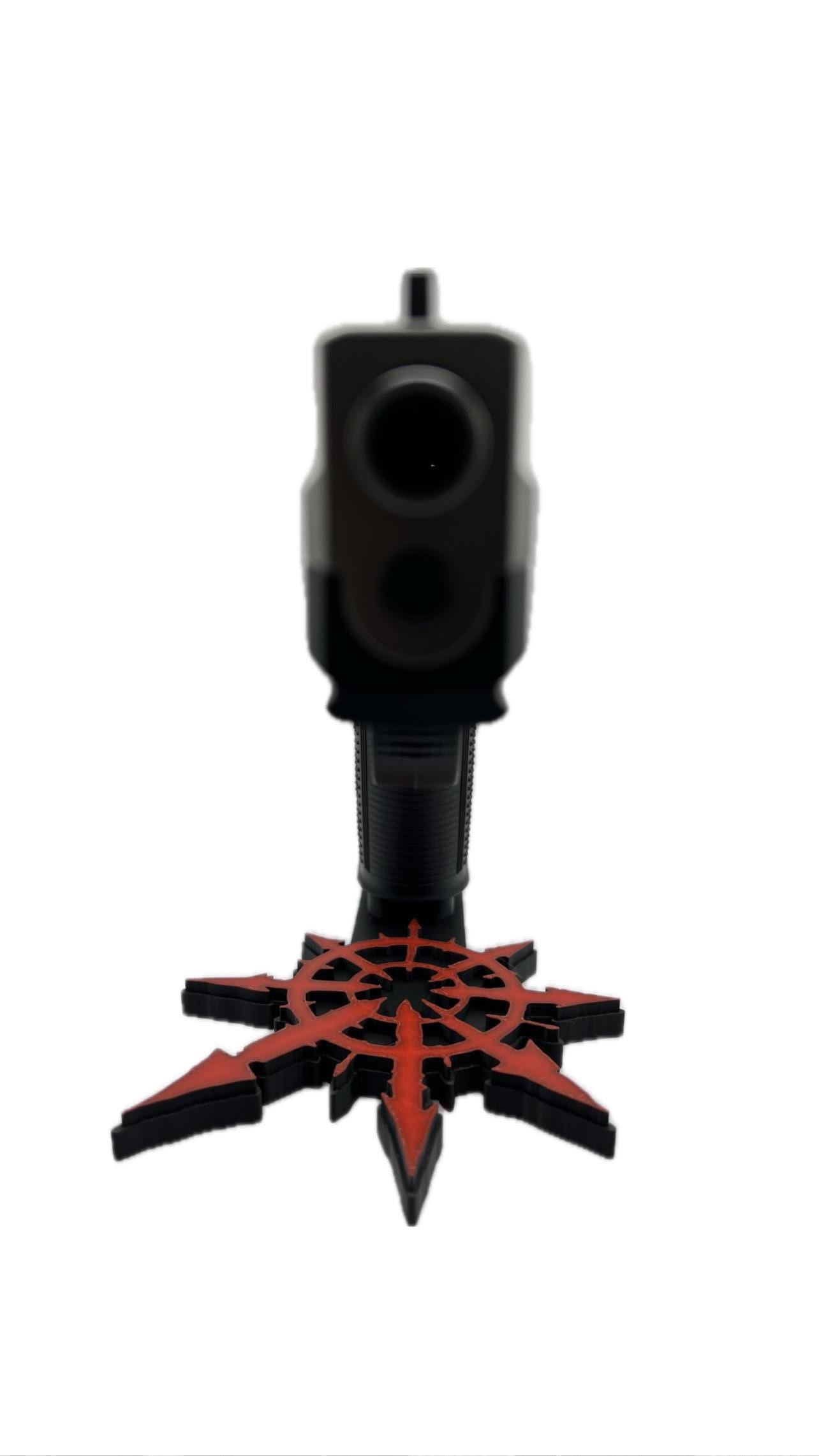 Chaos Star - Handgun Display Stand – Double Stack Pistol Holder