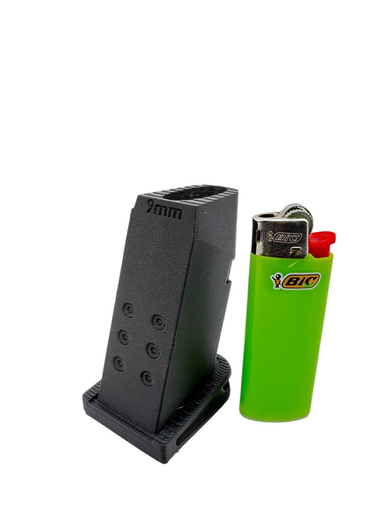 9mm Magazine Lighter Holder for Bic-style lighters